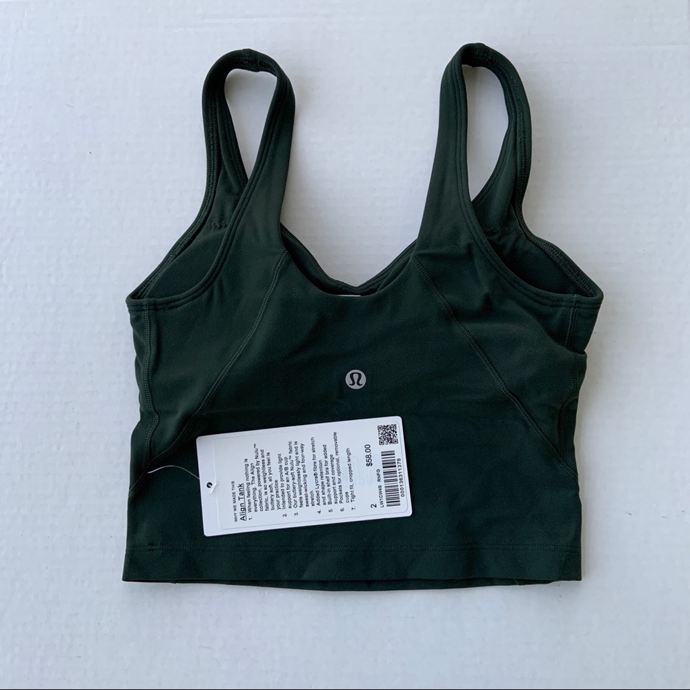 Lululemon Align Tank, Rainforest Green - Picture 2 of 2